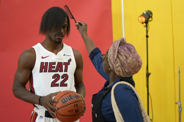 Jimmy Butler See photos of his new look hair at Media Day AP News